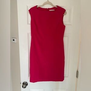 Elegant Pink Sleeveless Dress